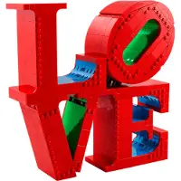 LEGO Art LOVE, Bauset für Erwachsene, Wohn-Deko, Valentins- und Muttertagsgeschenk, Geschenk für Paare, kreative Aktivität für Kunst- und Designliebhaber 31214