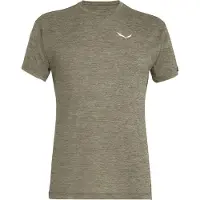 Salewa T-Shirt Puez Melange Dry M S/S Tee Herren Dark Olive Melange-M