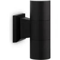 Maytoni Bowery Wandleuchte O574WL-02B 2xGU10, Schwarz, aus Metall, exkl. Leuchtmittel
