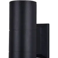 Maytoni Wandleuchte Bowery in Schwarz GU10 2-flammig IP54