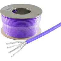 S-Impuls S/CONN 75500-A-100SSP, 100 m, Cat7a, S/FTP (S-STP), Violett