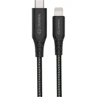 Terratec CHARGE CL2, 2 m, USB C, Lightning, Männlich, Männlich, Schwarz