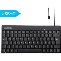 Perixx 11670 Tastatur USB QWERTY Deutsch - US Englisch Schwarz (PERIBOARD-422 DE)