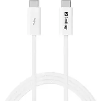 Sandberg 136-56, 100 m, USB C, USB C, USB4 Gen 3x2, 40 Gbit/s, Weiß