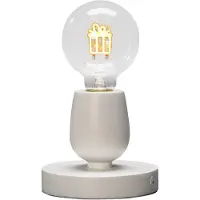 Konstsmide LED Tischleuchter "Geschenk", weiß, mit 6h Timer, 1 bernsteinfarbene Diode, batteriebetrieben, Innen, Batterie: 3 x AAA 1,5V (exkl.) - 1814-200