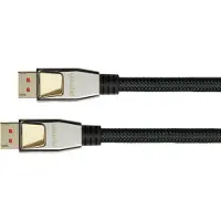 Python Anschlusskabel DisplayPort 1.4, 8K / UHD-2 @60Hz, Vollmetallstecker, vergoldete Kontakte, OFC, Nylon