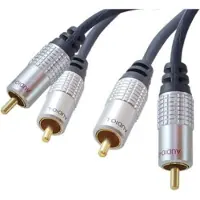 Shiverpeaks sp-PROFESSIONAL - 2 x RCA - Männlich - 2 x RCA - Männlich - 10 m - Blau - Chrom
