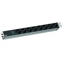 Bachmann 19" 1HE 8xCEE7/3 RAL7035 1xSPD-Plus 2,0m CEE7/7