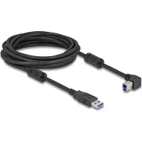 DeLOCK USB 5 Gbps Kabel Typ-A Stecker zu Typ-B Stecker 90° links gewinkelt 1 m