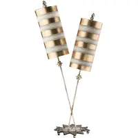 Elstead Lighting Nessel Luxe 2 Licht Tischlampe - Gold