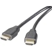Speaka Professional HDMI Anschlusskabel 1.50 m Audio Return Channel, vergoldete Steckkontakte Black (1x HDMI-Stecker