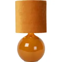 Lucide Tischlampe Esterad, gelb / orange, für Wohn- / Esszimmer, Glas, Tischlampe