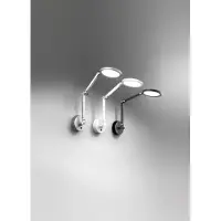 FABAS LUCE Regina - runde, verstellbare Wandleuchte - 9 W dimmbare LED-Wandleuchte mit CCT (3000 K, 4000 K, 5000 K, 6000 K) - Weiß