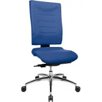Schäfer Shop Bürostuhl SSI PROLINE P3, Synchronmechanik, ohne Armlehnen, Lendenwirbelstütze, Bandscheibensitz, blau