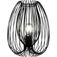 FABAS LUCE Tischleuchte Camp E27 Ø250mm Schwarz