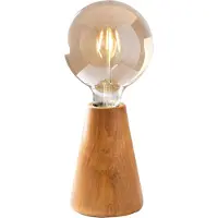 Opviq , Kavuk- Kavuk OPV, Hölzern, Schreibtischlampen, 10 x 10 cm, Hornbeam -Körper