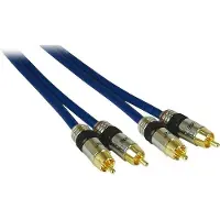 Kindermann Audio-Kabel Cinch 10m 5763000110 Pro Stereo Stecker/Stecker