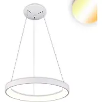 ISOLED LED Hängeleuchte Orbit 480, weiß, 38W, rund, ColorSwitch 3000/3500/4000K, dimmbar
