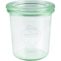 Dosen-Zentrale Weck Sturzglas 140 ml (Hochwertiges Einweck, Einmach Glas mit Glasdeckel, zum Einkochen Hitzebestän
