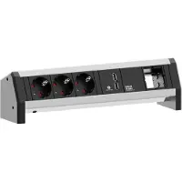 Bachmann DESK 3x Schutzkontakt 1x USB Charger 1x ABD GST18