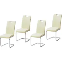 HTI Esszimmerstuhl Beige Kunstleder Kelly C