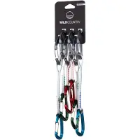 Wild Country - 6er-Set Kletter-Schnellzüge, Länge 10 cm - Wildwire Quickdraw Trad 6x10cm Pack Uni - Weiß