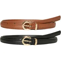Vero Moda Taillengürtel "VMKATJA COATED BELT 2-PACK NOOS" 2 Stk.