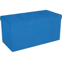 Intirilife Sitzbank 76x38x38 cm in OZEAN BLAU