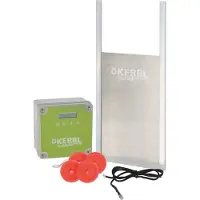 Kerbl Automatische Hühnerstalltür mit Schiebetür - 430 x 400 mm - L