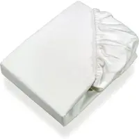 SETEX MATRATZEN UND KISSEN Molton Köper, Matratzenschutz, Spannbetttuch, 180x200cm, Matratzenschoner aus 100% Baumolle, weiß