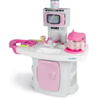Ecoiffier Spielküche Babypuppe mit Zubehör - Kinderküche Spielset