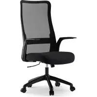 Sense7 Juno Ergonomischer Bürostuhl Schreibtischstuhl Schwarz mit Lendenwirbelstütze Netzrücken Wippfunktion Höhenverstellbar Homeoffice 100 kg