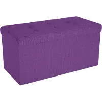 Intirilife Sitzbank 76x38x38 cm in NEBEL LILA