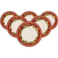 Villeroy & Boch Speiseteller "Speiseteller Winter Bakery Delight ø 27,4 cm 6er Set bunt"