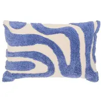 Fonq Wave Zierkissen 40 x 60 cm - Blau