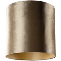 QAZQA Samtlampenschirm Bronze mit goldener Innenseite 40/40/40