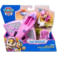 Ryhmä Hau PAW Patrol Air Rescue - Skyes Rettungsflugzeug mit einziehbarer Klaue und Rettungskorb, mit Skye Spielfigur und Hase (Basis Fahrzeug), Flugzeug, 3 Jahr(e), Kunststoff, Pink, Weiß