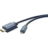 INF 2m Micro-HDMI Adapter, 2 m, HDMI Typ D (Mikrofon), HDMI Typ A (Standard), 10,2 Gbit/s, Blau