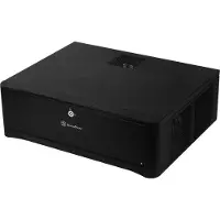 Silverstone GD06B, Desktop, PC, Schwarz, micro ATX, Mini-DTX, Mini-ITX, Aluminium, Kunststoff, SECC, 440 mm
