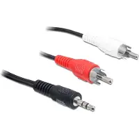 DeLOCK 3,5 mm Klinkenstecker - 2x Cinch Stecker