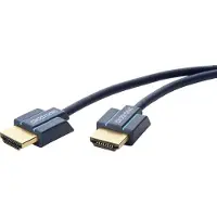 ClickTronic 70704, 2 m, HDMI Typ A (Standard), HDMI Typ A (Standard), 3840 x 2160 Pixel, 3D, Blau