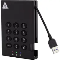 Apricorn Aegis Padlock USB 3.0 500GB, 500 GB, 3.2 Gen 1 (3.1 Gen 1), 5400 RPM, Schwarz