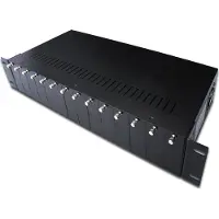Digitus media converter chassis 14 slot 2U dual power supply redundant