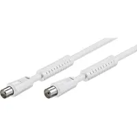 Goobay AK 2000, 20 m, Koaxial, Koaxial, Weiß