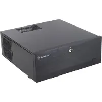Silverstone Grandia GD07, HTPC, PC, Schwarz, ATX, EATX, micro ATX, SSI CEB, SSI EEB, Aluminium, Stahl, Heimbüro