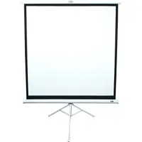 Elite Screens Tripod T113NWS1 Stativleinwand 203,2cm x 203,2cm (BxH) 1:1, Manuell, 2,87 m (113 Zoll), 2,03 m, 2,03 m, 1:1