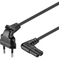 Goobay CEE 7/16 - IEC-60320-C7, 2 m, CEE7/16, C7-Koppler