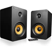 Modecom ECLIPSE 180 Lautsprecher, 2.0 Bluetooth, 180 W RMS, DSP, Aktivboxen Set, für TV und PC, 2 Regallautsprecher, Netzkabel, Audiokabel