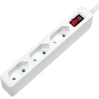 Logilink LPS230, 1,5 m, Drinnen, C7-Koppler, IP20, Weiß, 3 AC-Ausgänge