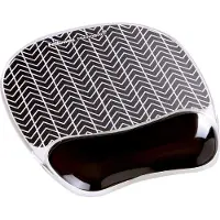 Fellowes Photo Gel - Mauspad mit Handgelenkpolsterkissen - Chevron